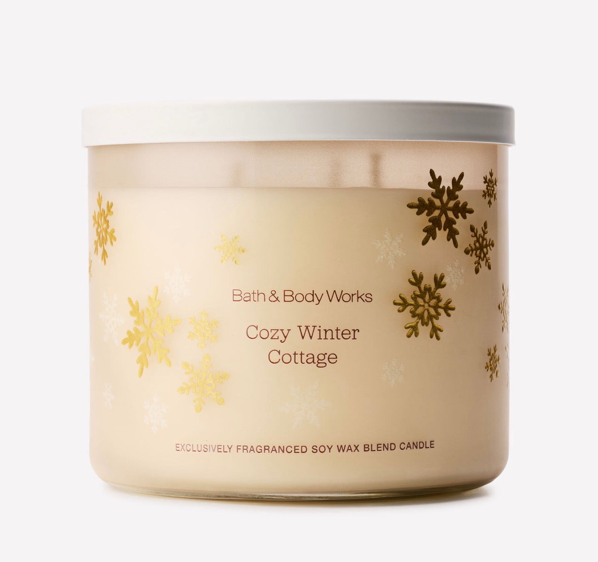 Bath & Body Works Cozy Winter Cottage – Vela Aromática de 3 Mechas 411 g