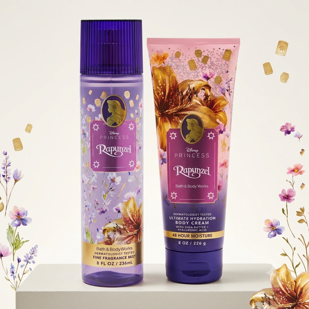 BATH & BODY WORKS Rapunzel  Body Mist 236ml + Body Lotion 250ml
