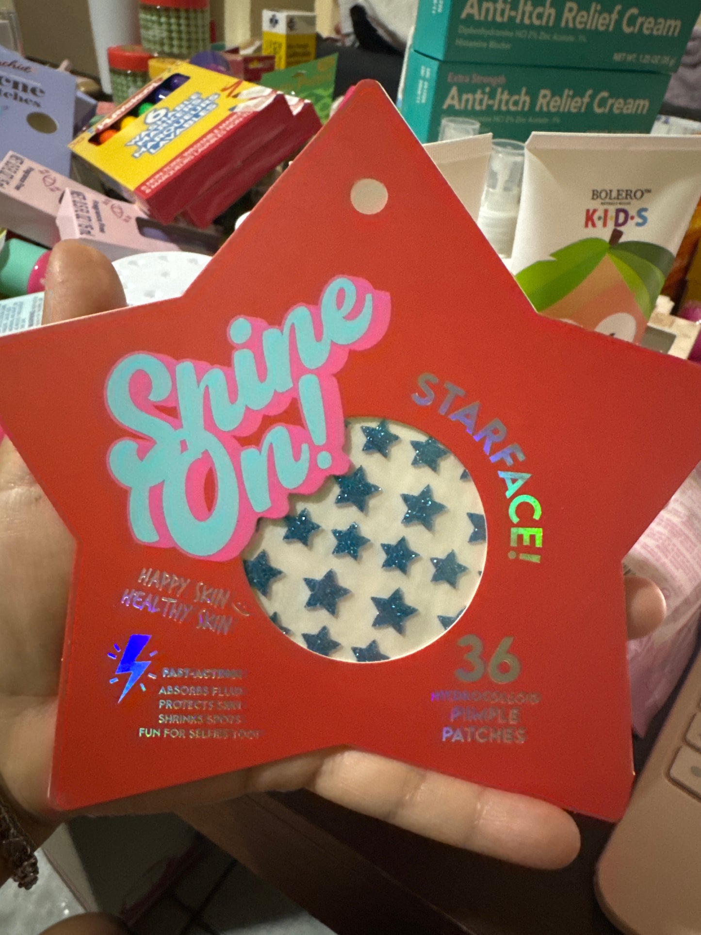 Happy skin Healty skin Shine On star face pimple patches