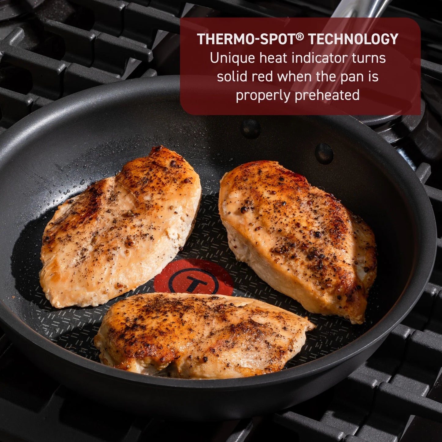 T-fal Cook & Strain Juego de Sartenes Antiadherentes de 2 Piezas, Sartenes de 10 y 11,5 Pulgadas, Negro