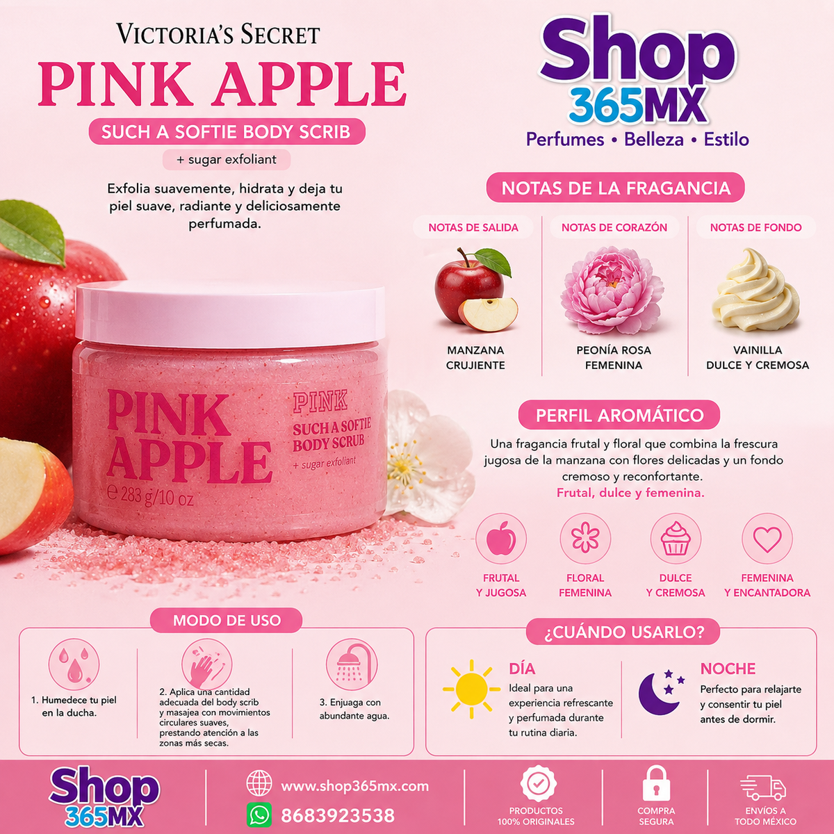 Pink Such & Softie Body Scrub + exfoliant Pink Apple