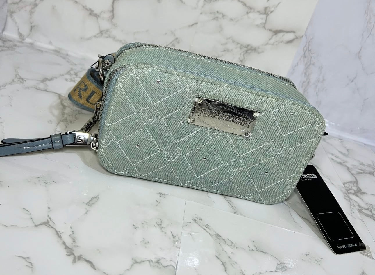 Bolsa Crossbody True Religion – Mezclilla claro ORIGINAL