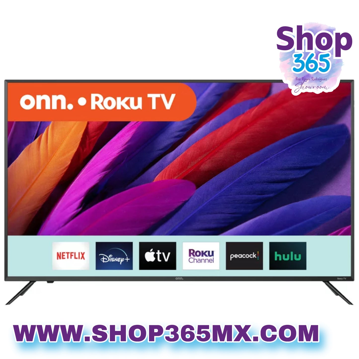 onn. Televisor inteligente LED Roku HDR de clase 4K UHD (2160P) de 50" (100012585)