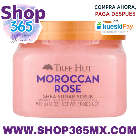 Tree Hut Exfoliante de azúcar de karité, rosa marroquí, 18 oz