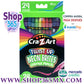 Cra-Z-Art Lápices de colores Neon Twist up, 24 unidades, multicolor, principiante, niño a adulto