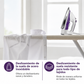 BLACK+DECKER Professional Steamer with Stainless Steel Sole and Extra Long Cord, Purple, IR1350S