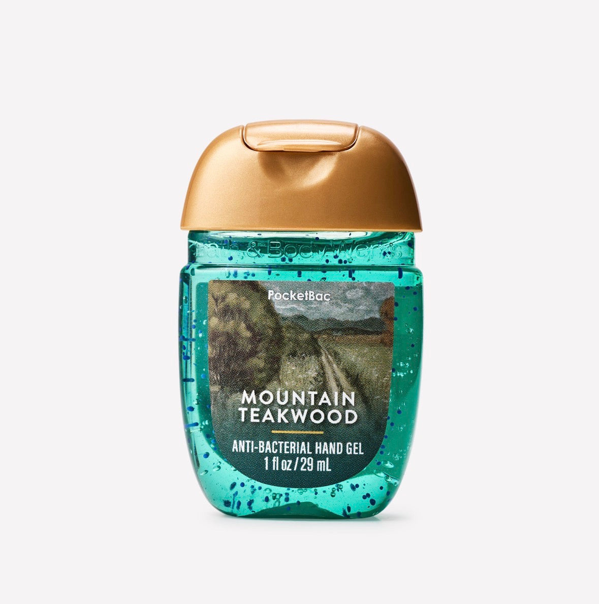 Bath & Body Works Mountain Teakwood PocketBac – Gel Antibacterial 29 mL 🌲