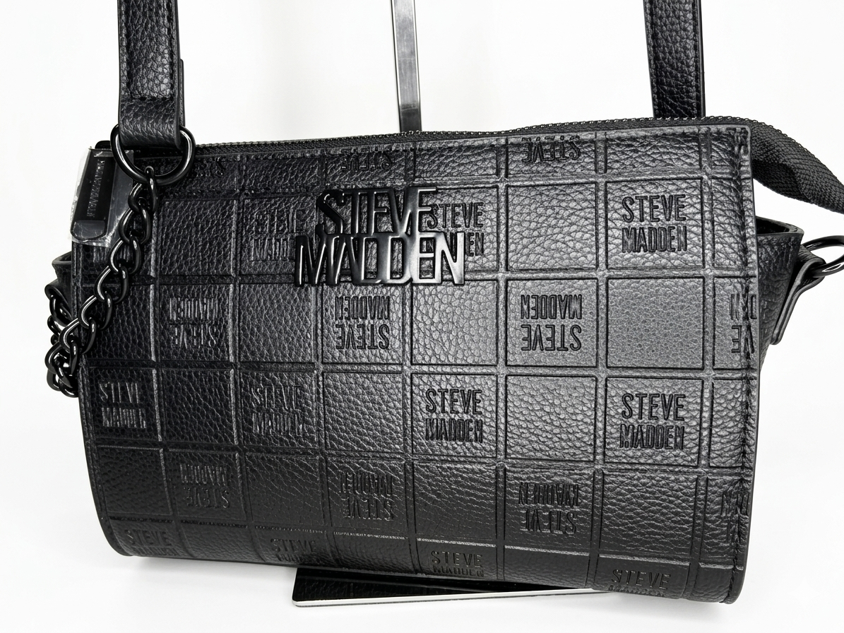 Crossbody Steve Madden Blexy Hollywood Logo Modelo DR143835 BLK/BLK
