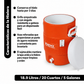 Igloo Enfriador de Bebidas Resistente de 5 Galones, Naranja