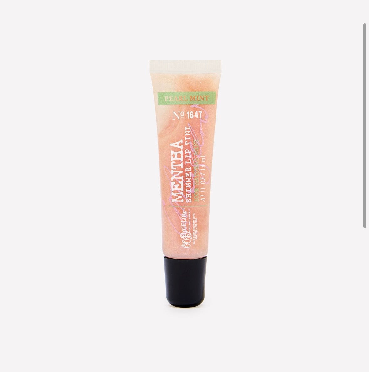 C.O. Bigelow Mentha Pearl Mint Brillo Labial con Destellos 14 ml
