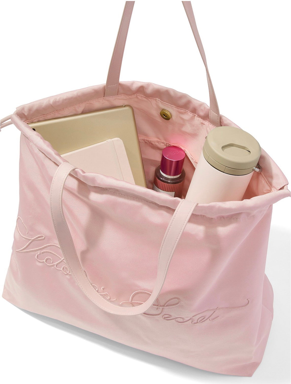 Bolsa Tote Satinada Rosa Victoria’s Secret Cinched Satin