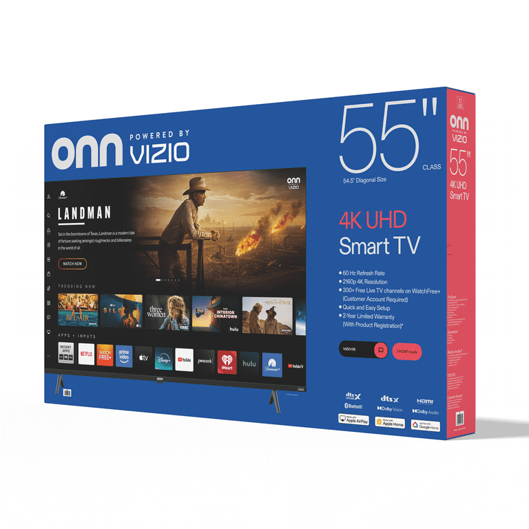 onn 55" Clase 4K UHD con Tecnología de VIZIO Smart TV, 55S4V1