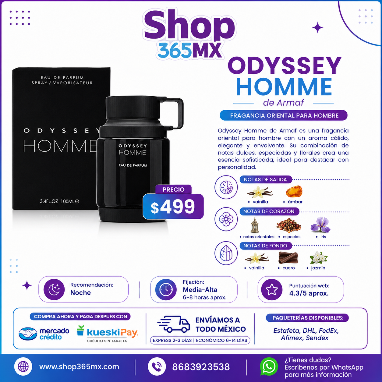 ARMAF Odyssey Homme EDP H 100ML