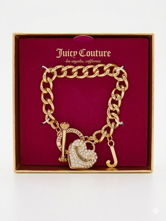 Juicy Couture: Icon Bracelet — Gold & Crystal Edition