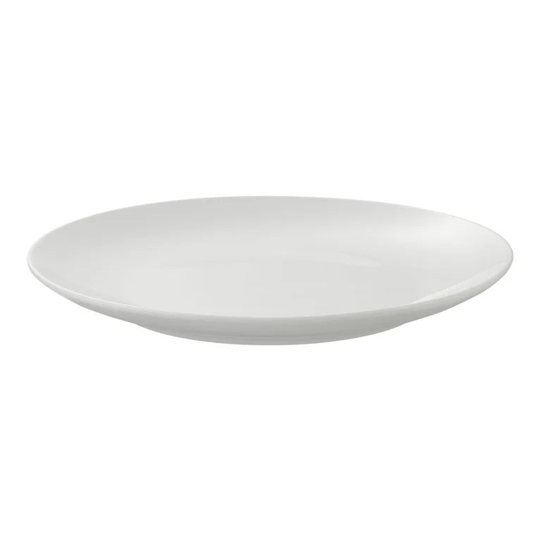 Mainstays Juego de Vajillas de Gres Blanco Esmaltado 12 Piezas