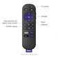 Roku Expreso 4K plus Reproductor de Streaming HD 4K HDR con Control Remoto por Voz Roku con Controles de Television
