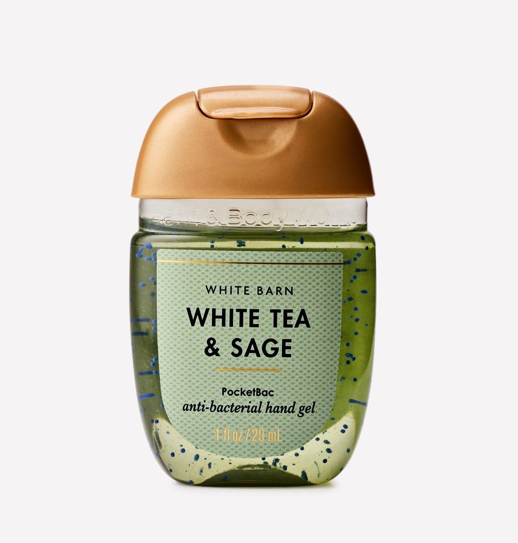 Gel antibacterial PocketBac White Tea & Sage 29 ml | Bath & Body Works
