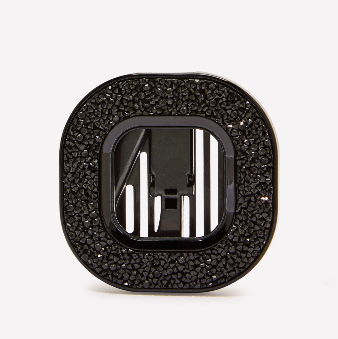 Car Fragrance Holder Negro con Pedrería | Porta Aromatizante para Auto