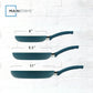 Mainstays Juego de Sartenes de 3 Piezas de Cerámica Antiadherente de Aluminio