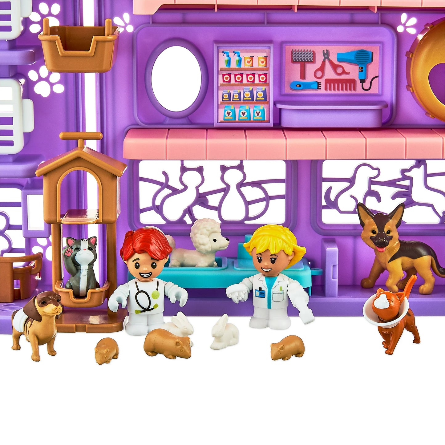 Kid Connection Juego Clínica Veterinario con Luz y Sonido, 29 Piezas, Juguetes para Niños Pequeños