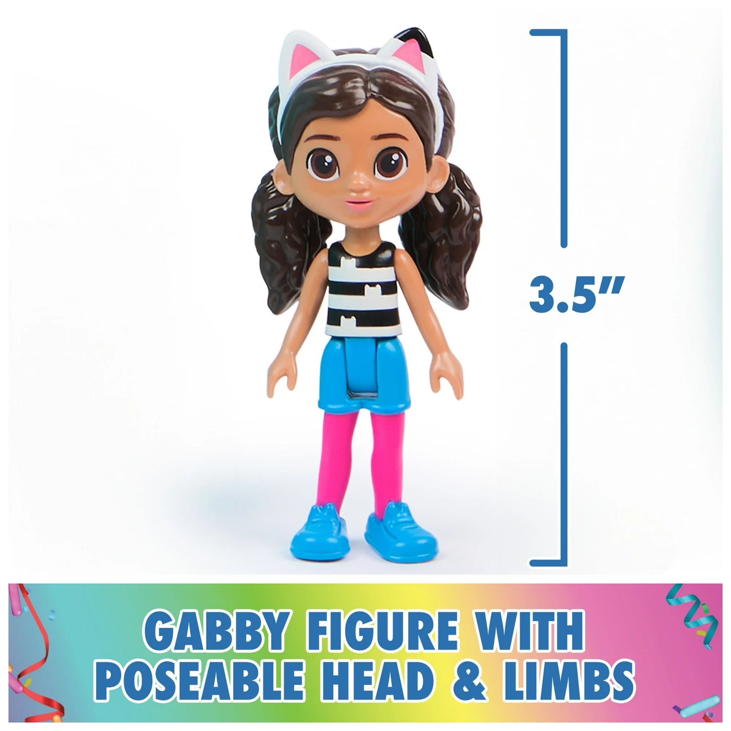 Casa de Muñecas Gabby, Casa de Muñecas para Llevar, Juego de 12 Pulgadas con Figura Coleccionable de Gabby, Muebles y Pegatinas
