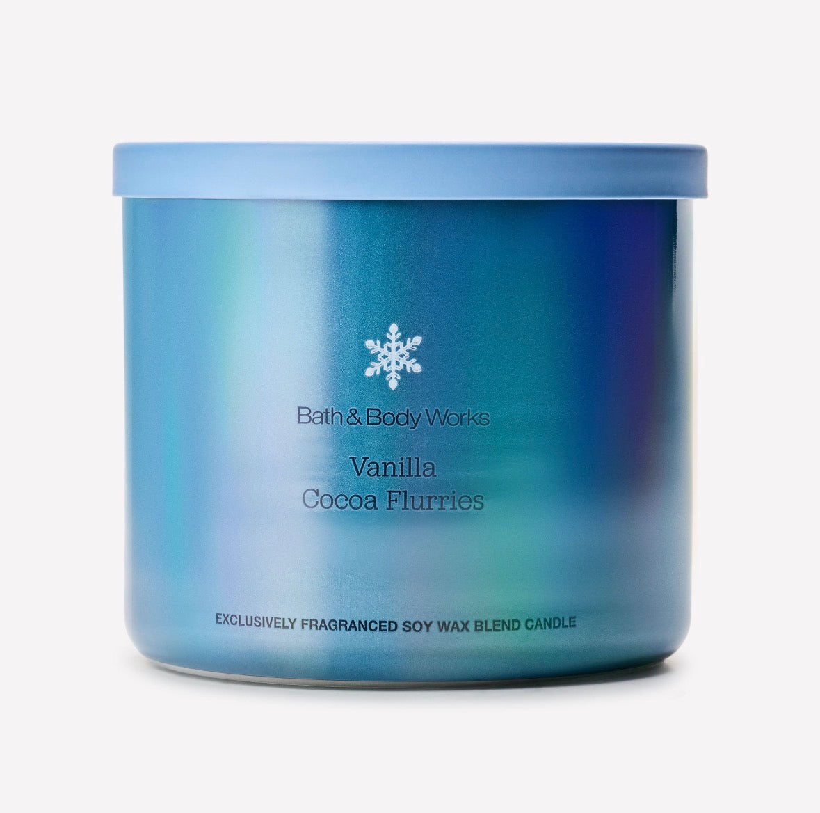 Vanilla Cocoa Flurries – Vela Aromática de 3 Mechas ❄️🍫
