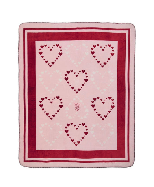 Victoria’s Secret Manta de Corazones Ultrasuave 50 x 60 in – Cobija Rosa Original