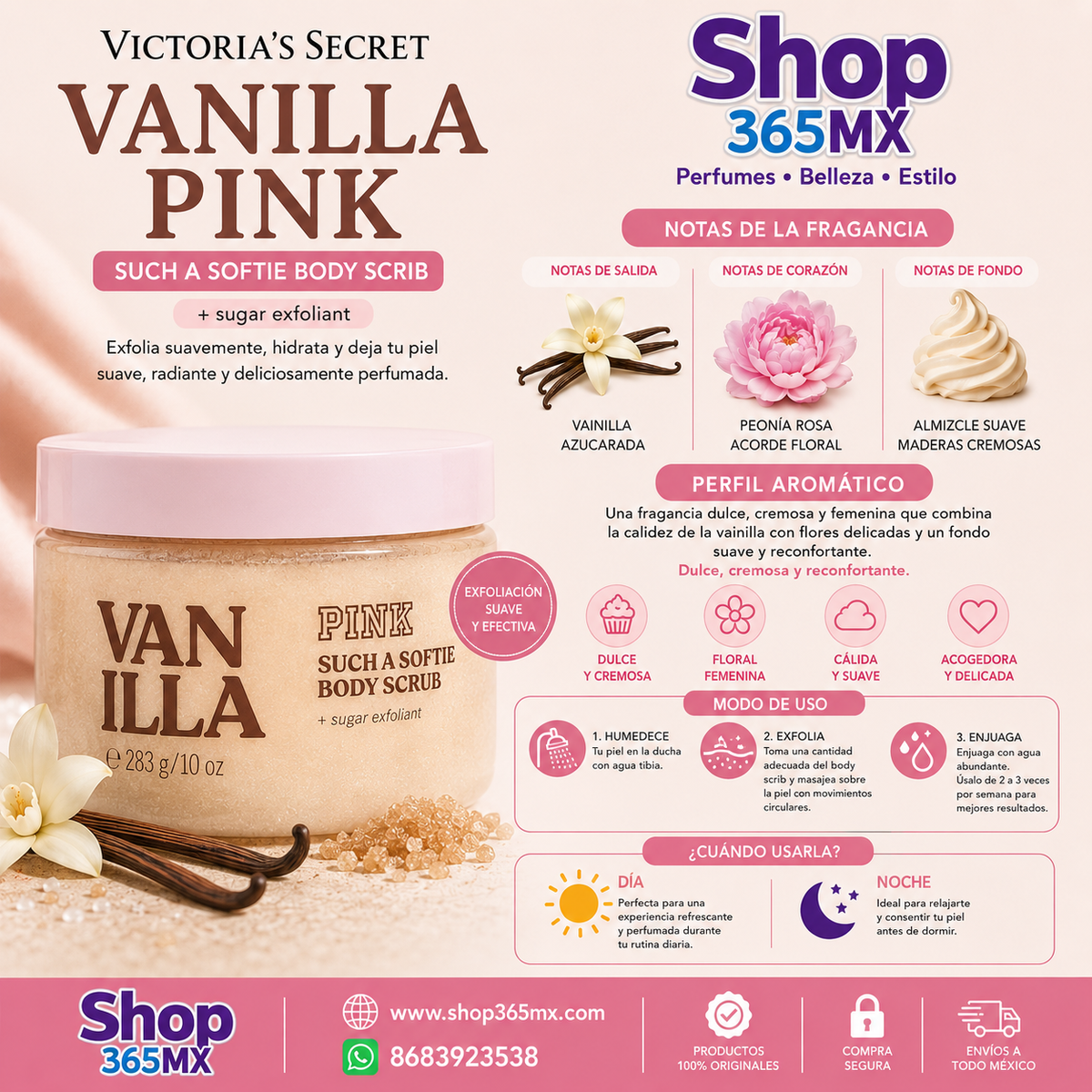 Pink Such & Softie Body Scrub + exfoliant Vanilla