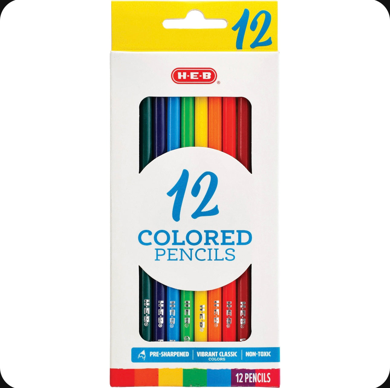 H‑E‑B Colored Pencils 12 PCS