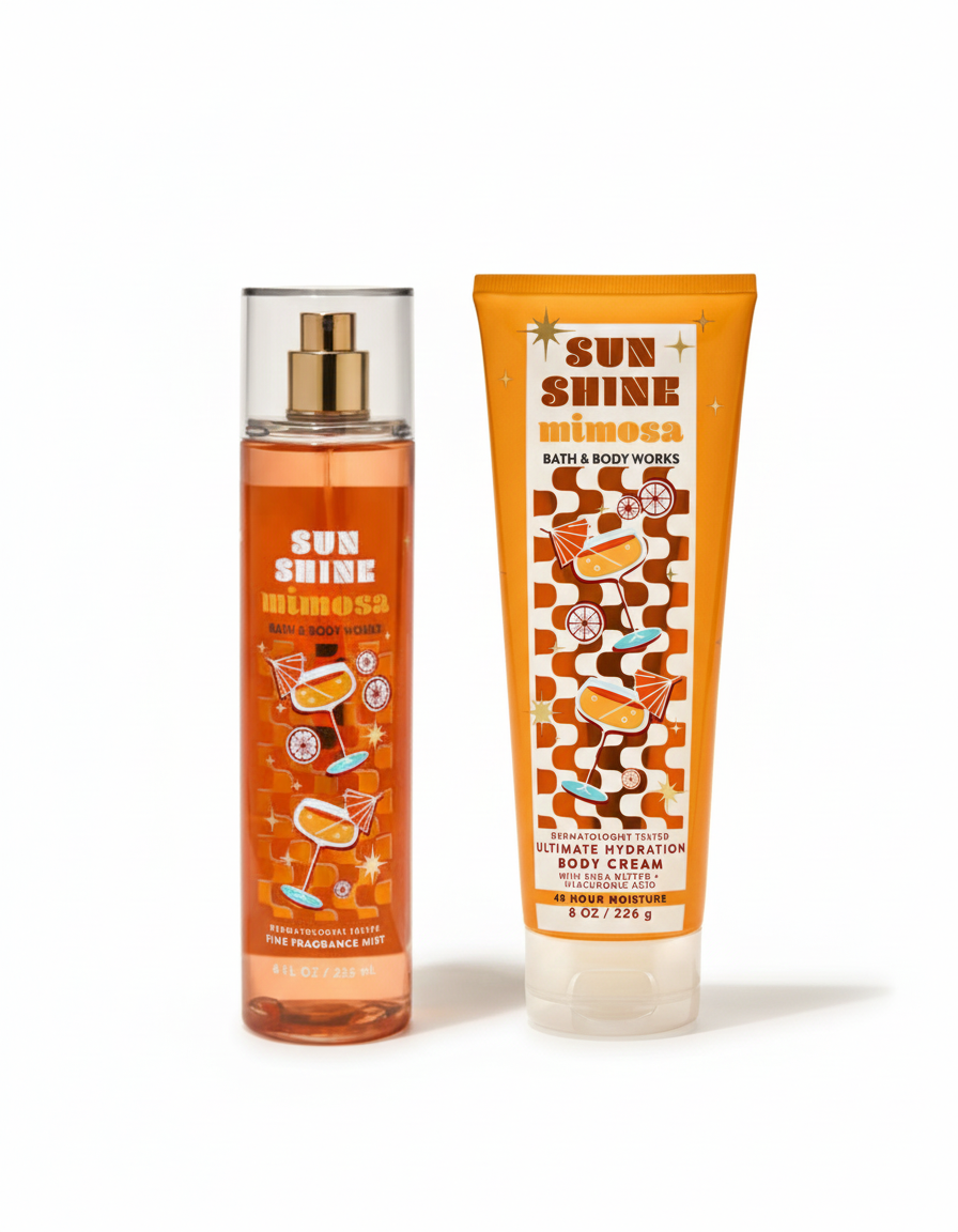 Set Bath & Body Works: Sunshine Mimosa (Mist + Crema Corporal)