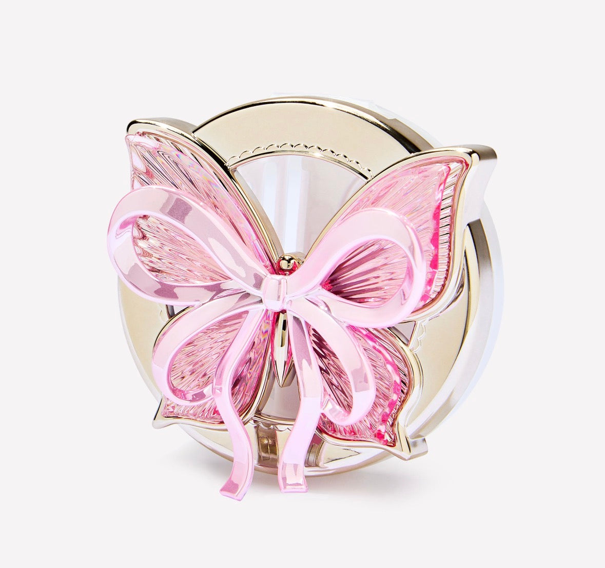 Car Fragrance Holder Mariposa con Moño Rosa | Porta Aromatizante para Auto