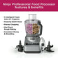 Ninja Procesador de Alimentos Profesional 850 Vatios, Capacidad de 9 Tazas, Programas Preestablecidos Auto-iQ, BN600