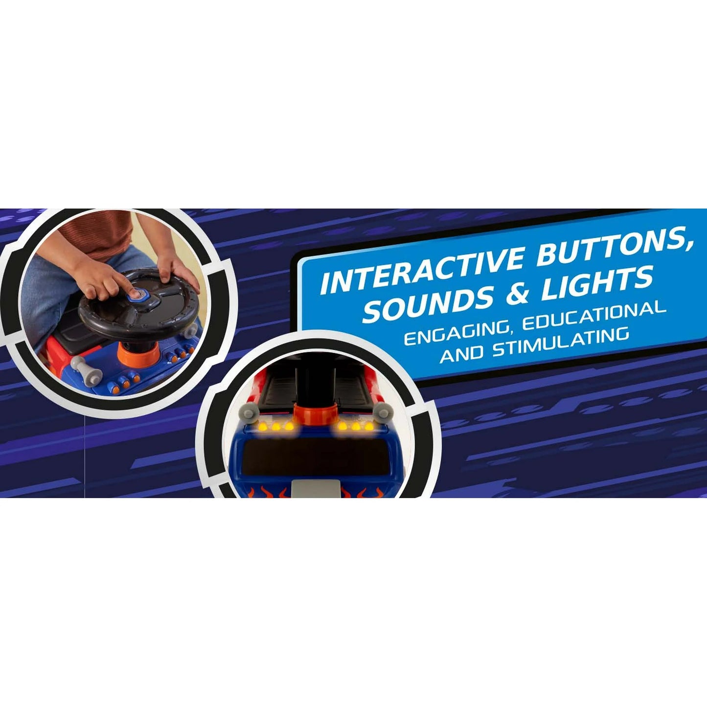 Adventure Force Monster Rig Carrier Transporte para Niños de 1 a 3 Años, Soporta 44 Libras