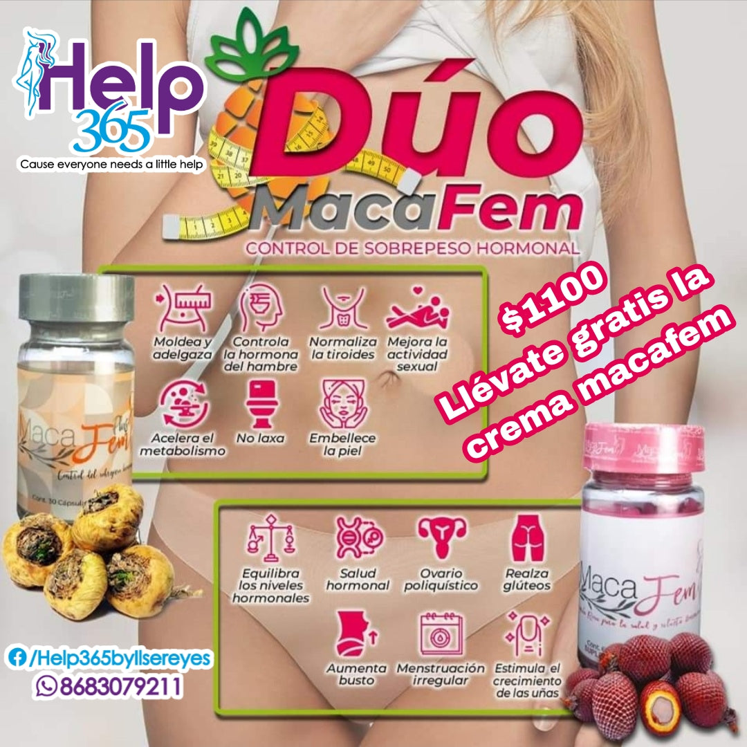 Duo Macafem Plus y Cápsula Rosa