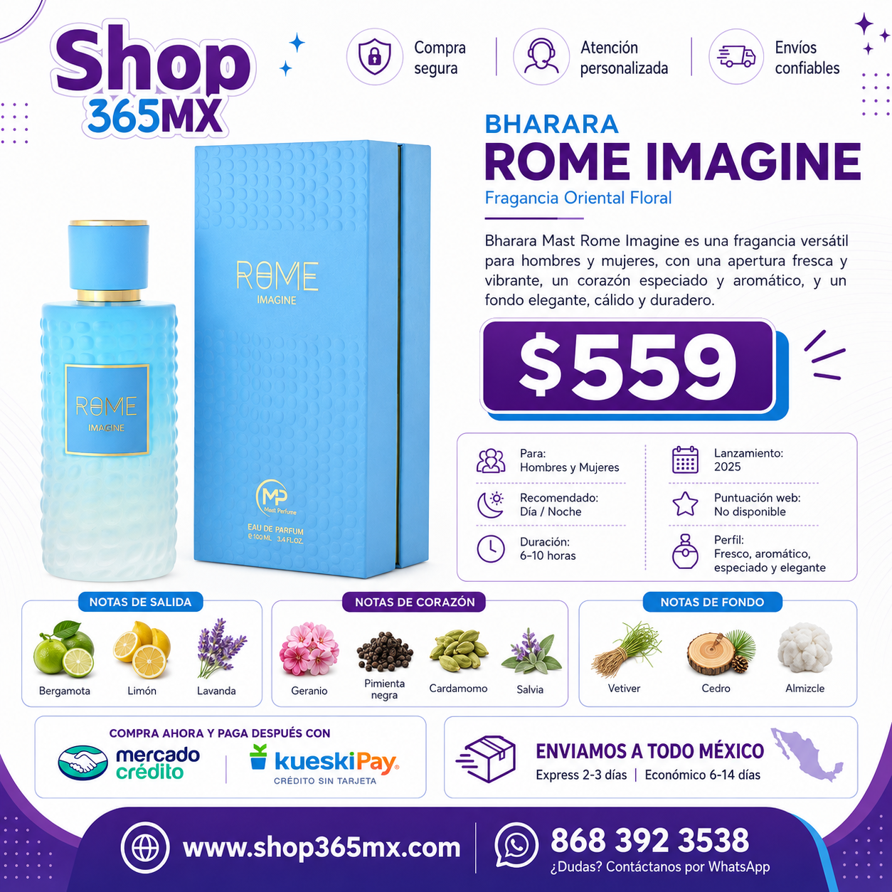 MAST PERFUME ROME IMAGINE H EDP 100ML