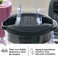 Black & Decker Ice Triturar Licuadora con 56 Onzas (7 Tazas) PerfectPour Tarro de Plástico, Potente Hoja de Acero Inoxidable de 6 Puntas, 8 Velocidades Más Pulso, 700 Vatios Pico de Potencia, BL2209PB