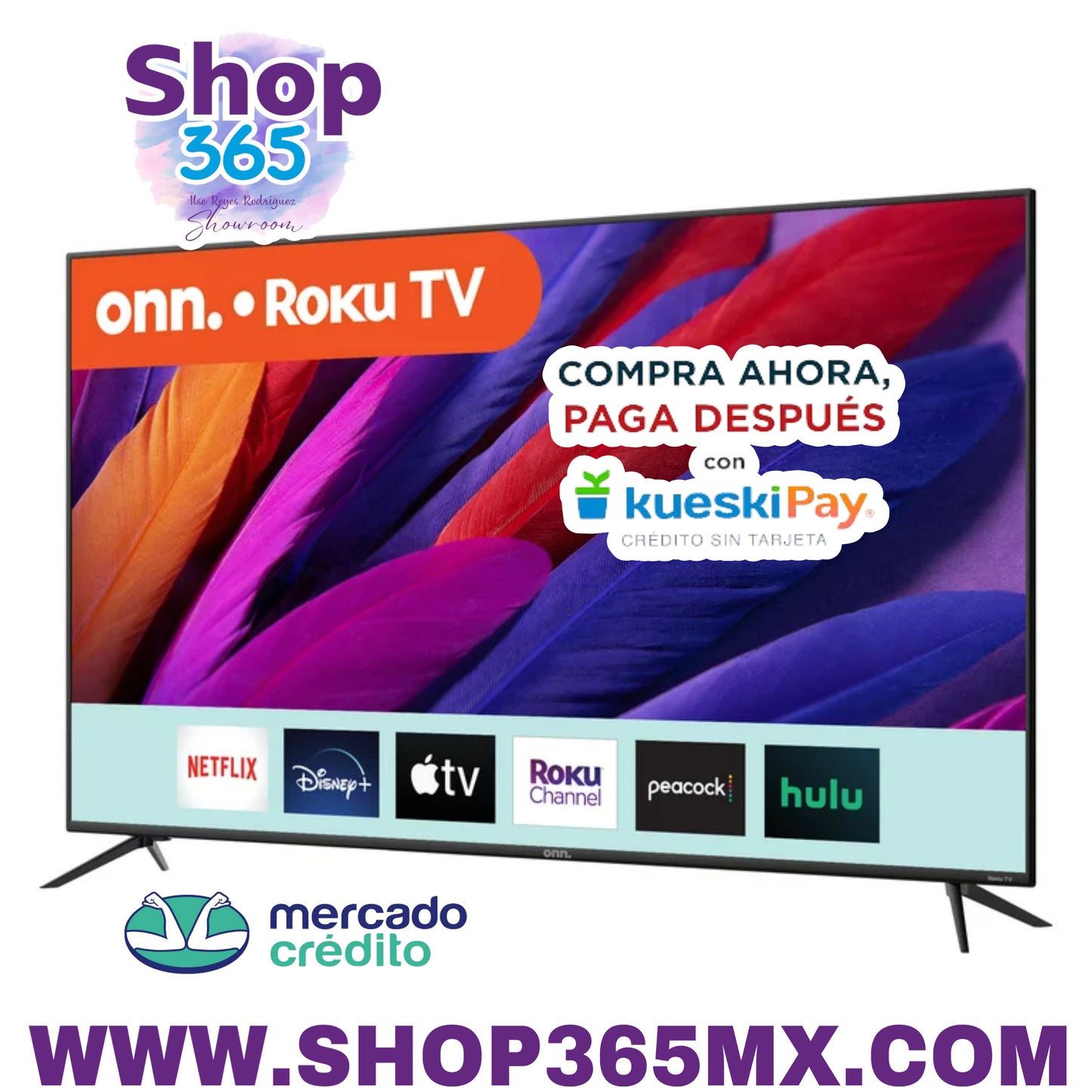 onn. Televisor inteligente LED Roku HDR de clase 4K UHD (2160P) de 70" (100012588)