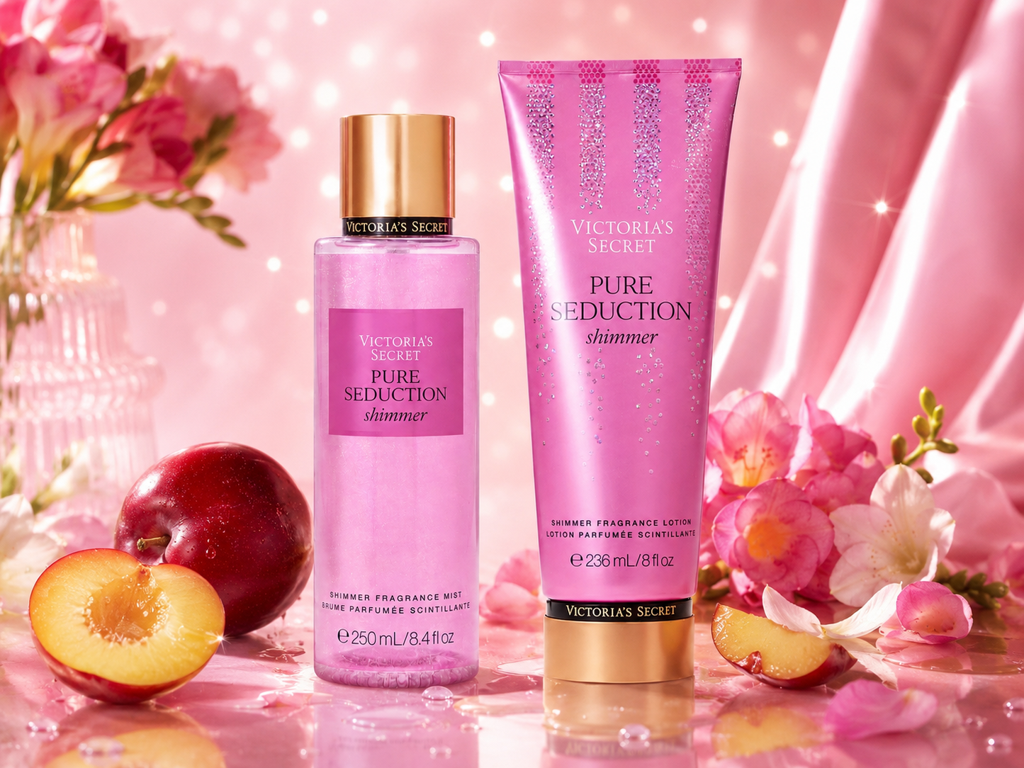 Set Victoria’s Secret Pure Seduction Shimmer – Brillo, Dulzura y Seducción