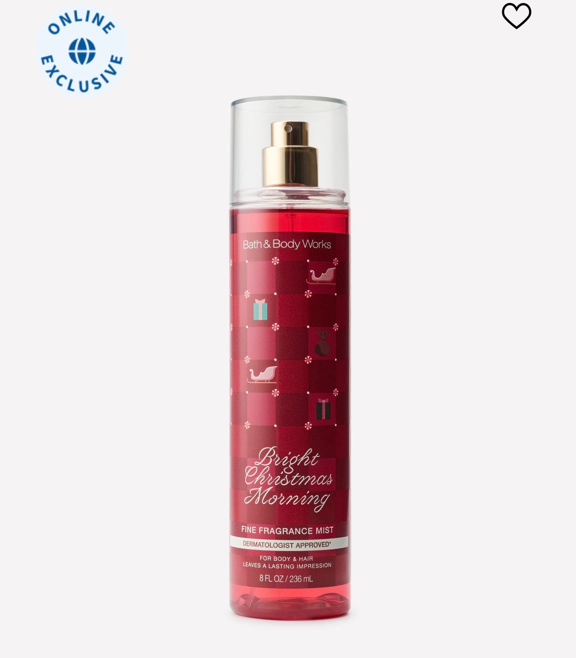 🎄 Bath & Body Works Bright Christmas Morning – Fine Fragrance Mist 236 ml