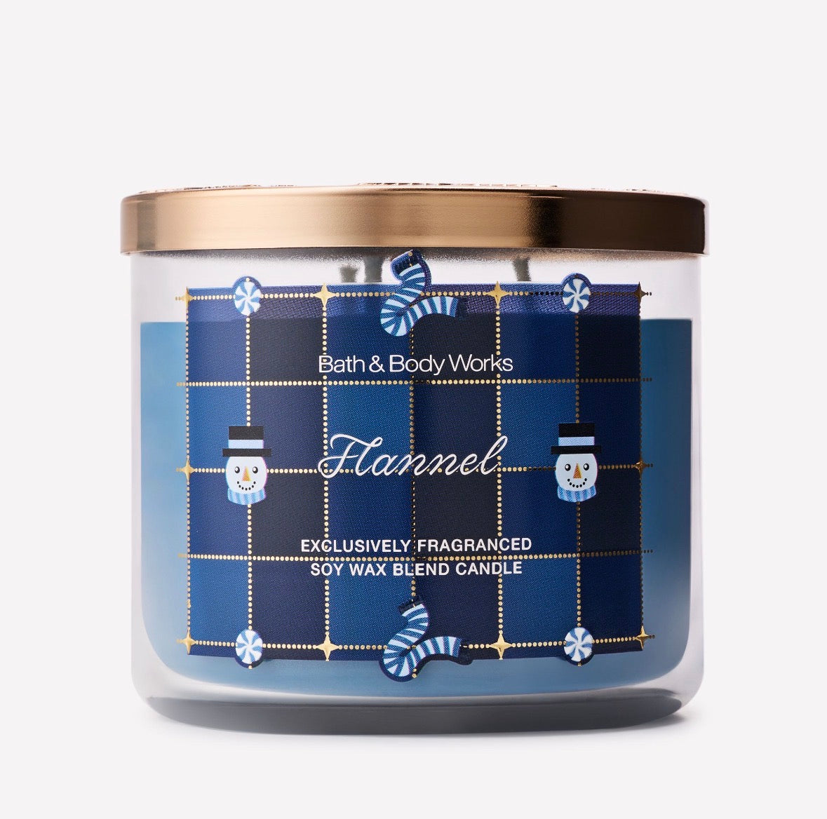 Flannel Vela 3 Mechas Bath & Body Works 411 g