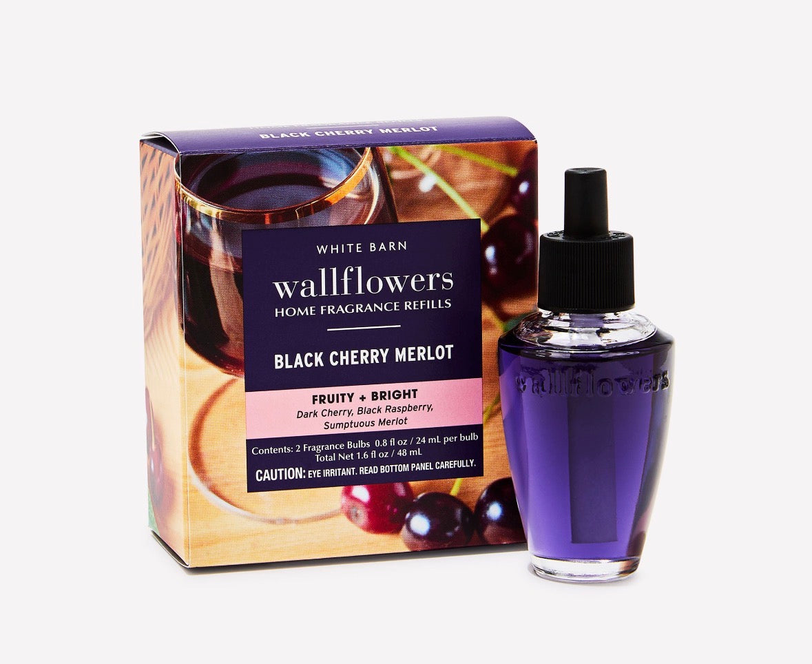Bath & Body Works Wallflowers Black Cherry Merlot Refill 2 Pack 48 ml