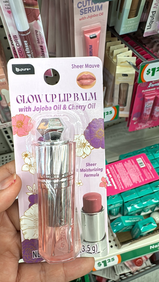 BPure Glow Up Lip Balm Sheer Mauve