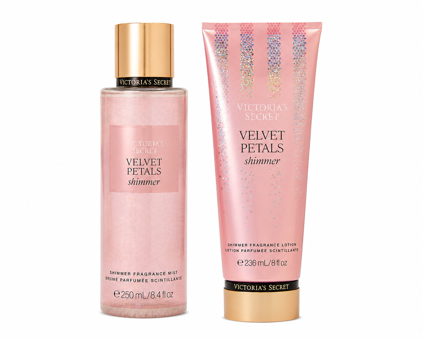 Set Victoria’s Secret Velvet Petals Shimmer – Brillo Floral con un Toque Irresistible