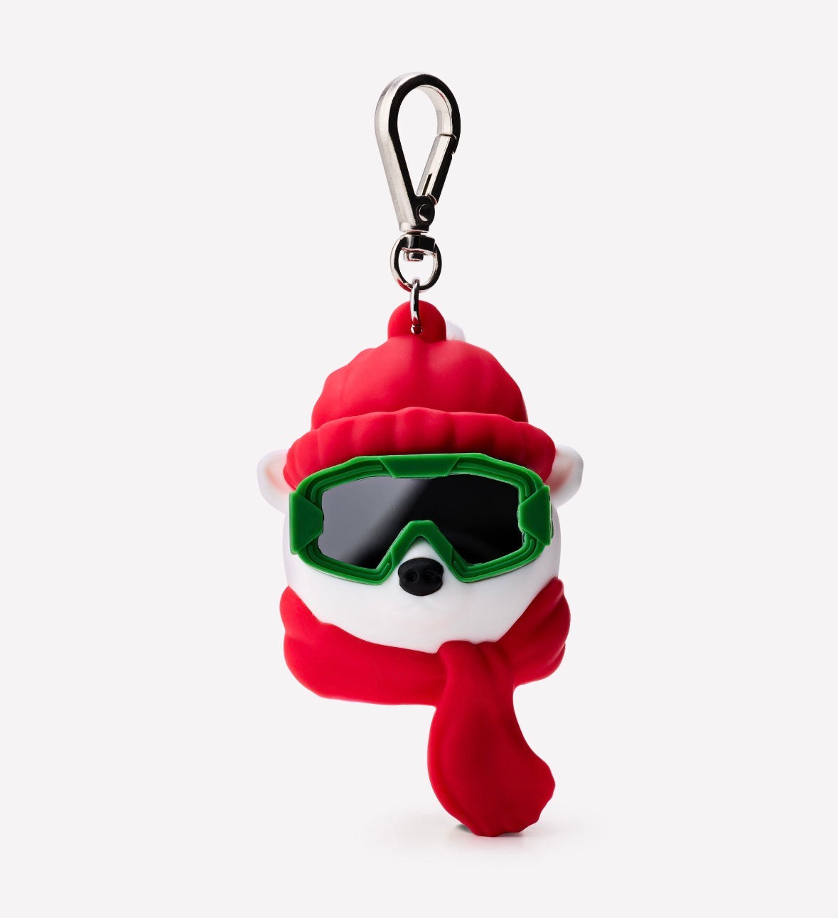 Bath & Body Works Porta Gel Antibacterial Osito Polar con Gafas de Esquí – PocketBac Holder Navideño