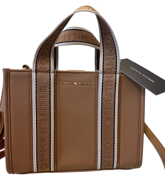 Bolsa Tommy Hilfiger tipo tote – color café ORIGINAL
