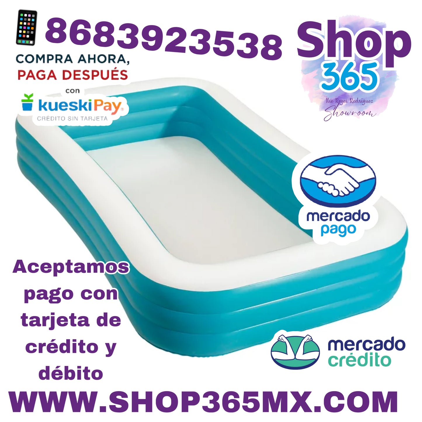 Piscina inflable familiar Bluescape Blue de 10 pies, redonda, a partir de 6 años, unisex