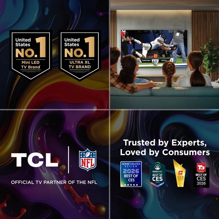 TCL 50" Serie Q QLED 4K UHD HDR Smart Google TV (Nuevo 2025) - Dolby Vision, Dolby Atmos, Motion Rate 240, HDR 10+, Modo de Juego Automático - 50Q51K