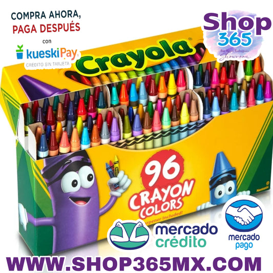 Crayola Crayon Set, 96 colores, útiles escolares, regalos de arte para niños