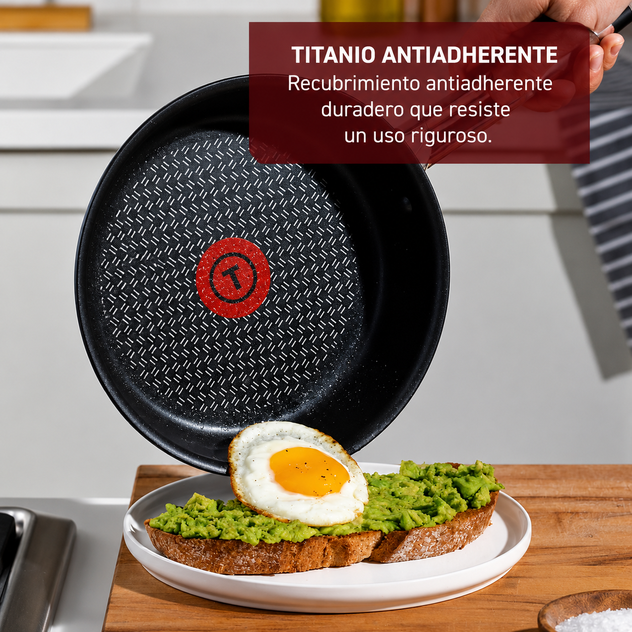 T-fal Cook & Strain Juego de Sartenes Antiadherentes de 2 Piezas, Sartenes de 10 y 11,5 Pulgadas, Negro
