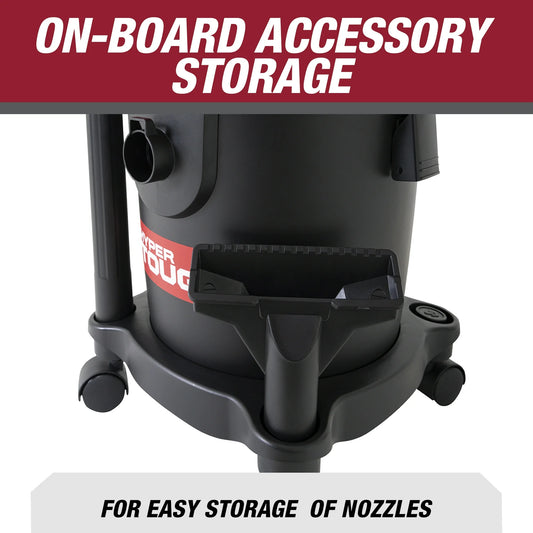 Hyper Tough Aspiradora en Seco y Húmedo de 3,5 HP y 3 Galones para el Hogar, el Automóvil, el Garaje y el Taller